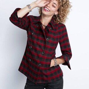 Cabi Women’s Snow Valley Jacket 3852 Red Check Sz XS